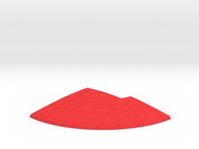 1/1400 Ambassador Concept Left Upper Rear Saucer in Red Smooth Versatile Plastic