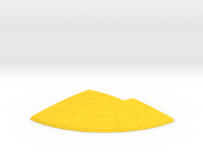 1/1400 Ambassador Concept Left Upper Rear Saucer in Yellow Smooth Versatile Plastic