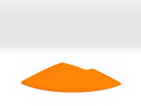 1/1400 Ambassador Concept Left Upper Rear Saucer in Orange Smooth Versatile Plastic