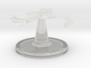 Klingon D7 (TOS-R) 1/7000 Game Piece in Clear Ultra Fine Detail Plastic