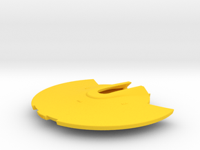 1/1400 USS Shangri-La Saucer in Yellow Smooth Versatile Plastic
