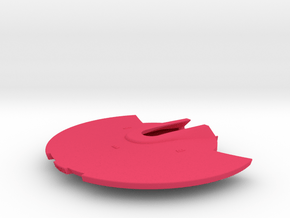 1/1400 USS Shangri-La Saucer in Pink Smooth Versatile Plastic