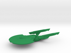 USS Ranger / 15cm - 5.9in in Green Smooth Versatile Plastic