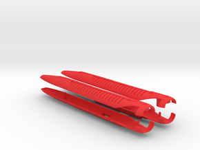 1/1400 USS Ambassador Concept Nacelles in Red Smooth Versatile Plastic