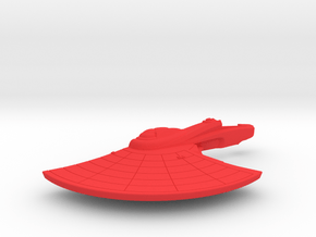 1/1000 USS Wasp (NCC-9701) Left Saucer in Red Smooth Versatile Plastic