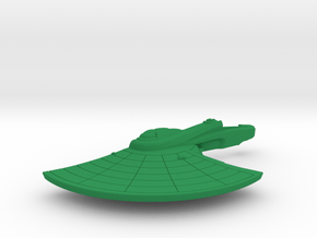 1/1000 USS Wasp (NCC-9701) Left Saucer in Green Smooth Versatile Plastic