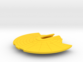 1/1000 USS Shangri-La Saucer in Yellow Smooth Versatile Plastic