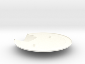1/1000 USS Ares NCC-1650 Lower Saucer in White Smooth Versatile Plastic