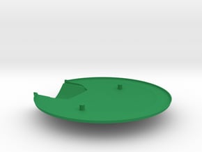 1/1000 USS Ares NCC-1650 Lower Saucer in Green Smooth Versatile Plastic