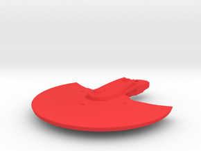 1/1400 USS Wasp (NCC-9701) Saucer in Red Smooth Versatile Plastic