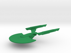 USS Wasp NCC-9701 / 15.2cm - 6in in Green Smooth Versatile Plastic