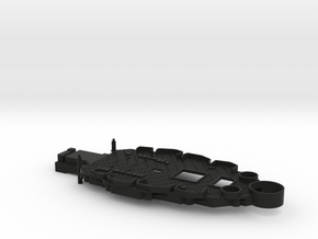 1/350 USS Oklahoma (1941) Lower Superstructure in Black Smooth Versatile Plastic