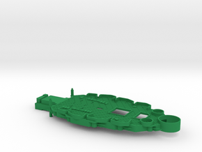 1/350 USS Oklahoma (1941) Lower Superstructure in Green Smooth Versatile Plastic