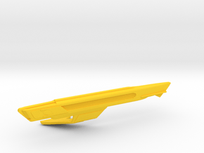 1/1000 USS Shangri-La Left Nacelle in Yellow Smooth Versatile Plastic