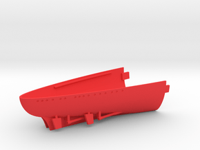 1/700 H44 Class Stern Full Hull in Red Smooth Versatile Plastic