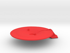 1/1400 USS Lynx Lower Saucer in Red Smooth Versatile Plastic