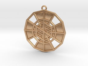 Resurrection Emblem 13 Medallion (Sacred Geometry) in Natural Bronze