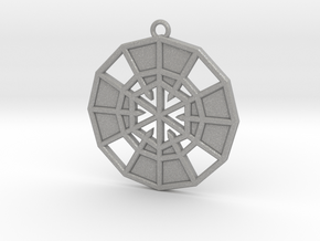 Resurrection Emblem 14 Medallion (Sacred Geometry) in Aluminum