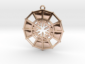 Rejection Emblem 14 Medallion (Sacred Geometry) in 9K Rose Gold 