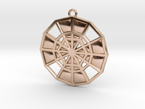 Restoration Emblem 13 Medallion (Sacred Geometry) in 9K Rose Gold 