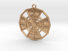 Restoration Emblem 13 Medallion (Sacred Geometry) in Natural Bronze