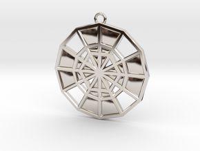 Restoration Emblem 13 Medallion (Sacred Geometry) in Platinum