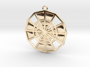 Restoration Emblem 13 Medallion (Sacred Geometry) in 14k Gold Plated Brass