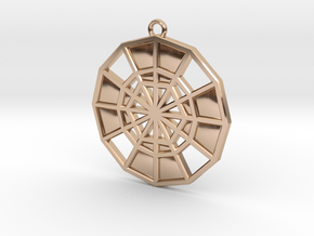 Restoration Emblem 14 Medallion (Sacred Geometry) in 9K Rose Gold 