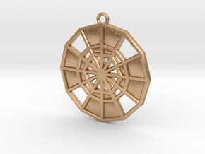 Restoration Emblem 14 Medallion (Sacred Geometry) in Natural Bronze