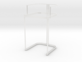 Miniature Luxury Vintage Bar Stool Frame in Clear Ultra Fine Detail Plastic