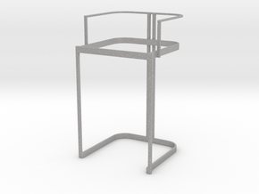 Miniature Luxury Vintage Bar Stool Frame in Aluminum