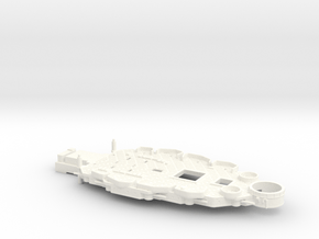 1/700 USS Nevada (1941) Casemate Deck in White Smooth Versatile Plastic