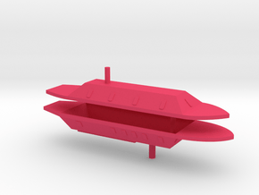 1/700 Ironclads CSS Georgia & CSS Louisiana in Pink Smooth Versatile Plastic