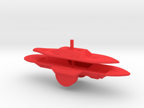 1/700 Ironclads CSS Nashville & CSS Jackson in Red Smooth Versatile Plastic