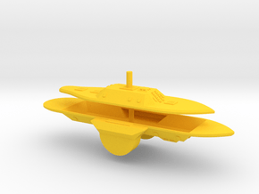 1/700 Ironclads CSS Nashville & CSS Jackson in Yellow Smooth Versatile Plastic