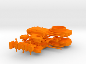 1/700 H44 Class Armament in Orange Smooth Versatile Plastic