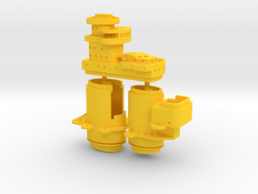 1/700 H44 Class Bridge & Funnels in Yellow Smooth Versatile Plastic