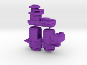 1/700 H44 Class Bridge & Funnels in Purple Smooth Versatile Plastic