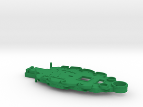 1/700 USS Oklahoma(1941)Casemate(No Deck) w/out5in in Green Smooth Versatile Plastic