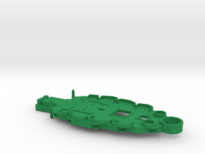1/700 USS Nevada (1941) Casemate(No Deck) w/out5in in Green Smooth Versatile Plastic