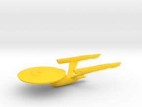 USS Enterprise (Discovery) Refit / 15.2cm - 6in in Yellow Smooth Versatile Plastic