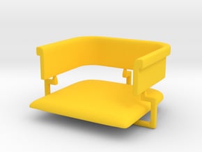 Miniature Luxury Vintage Bar Stool Pads in Yellow Smooth Versatile Plastic