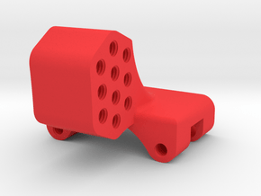 Rear Link Riser in Red Smooth Versatile Plastic