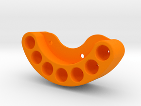 Tungsten Weight Hanger for Low Blow Knuckles  in Orange Smooth Versatile Plastic