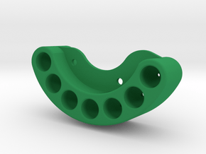 Tungsten Weight Hanger for Low Blow Knuckles  in Green Smooth Versatile Plastic
