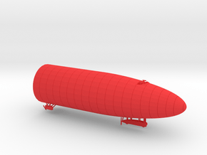 1/500 R class Zeppelin L32 (LZ74) Front in Red Smooth Versatile Plastic