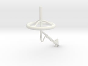 ElcoRadarMastAntennav28 in White Natural Versatile Plastic