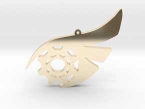 Cloqwork Emblem Pendant in Vermeil: Small