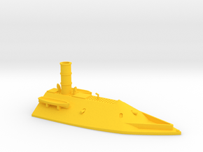 1/350 CSS Virginia Casemate Front in Yellow Smooth Versatile Plastic