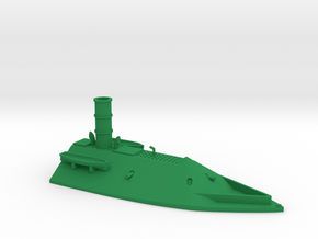 1/350 CSS Virginia Casemate Front in Green Smooth Versatile Plastic